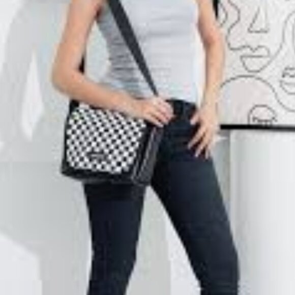 2 x *HP* Kenneth Cole black and white leather shoulder bag. NWOT - Picture 13 of 14